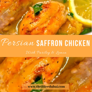 Persian Saffron Chicken With Parsley & Lemon